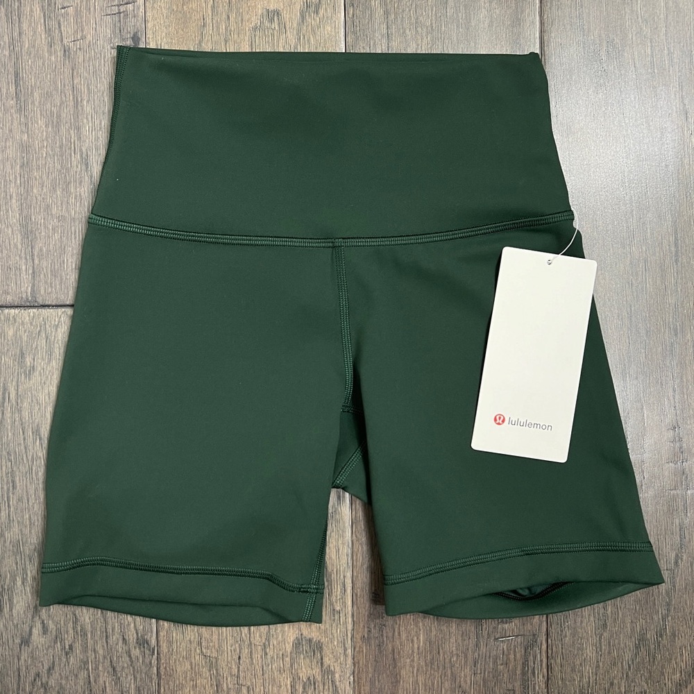 Lululemon Wunder Train High-Rise Short 6" Legacy Green NWT - Picture 2 of 9